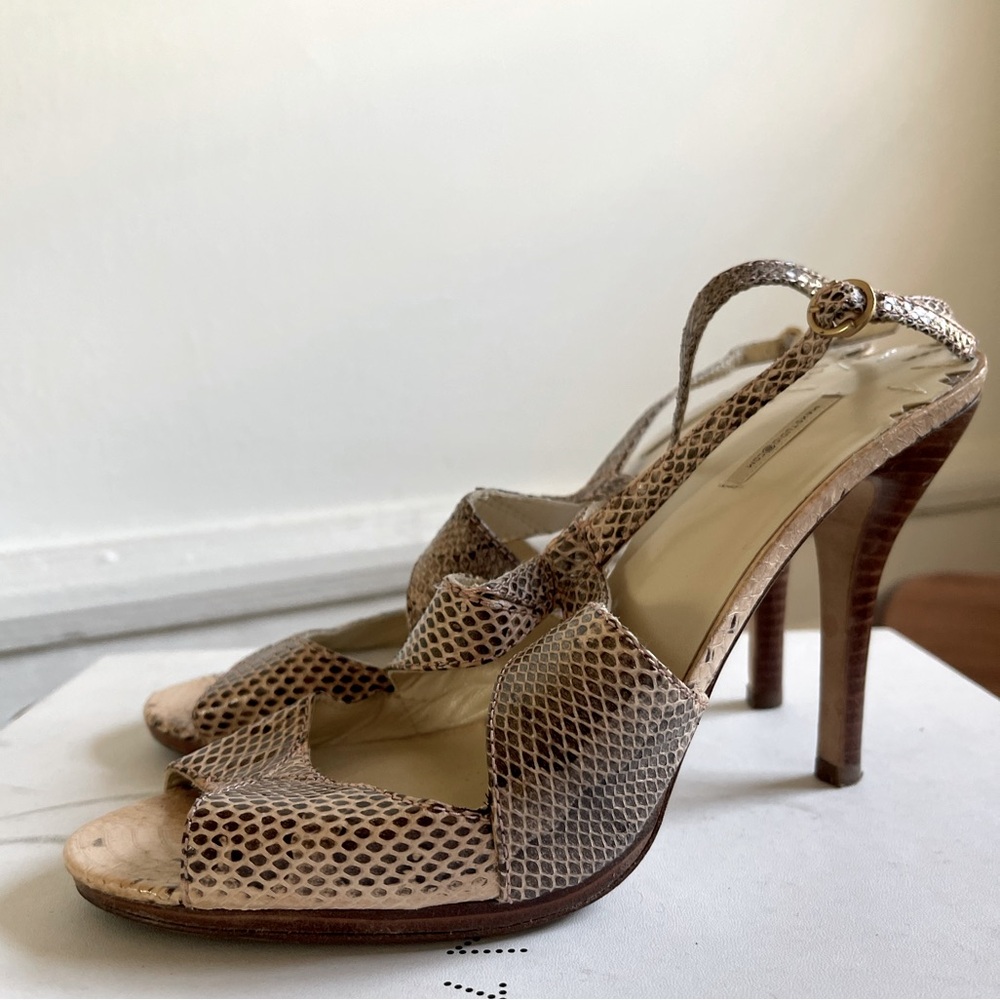 Max Studio Snake Print Sandals